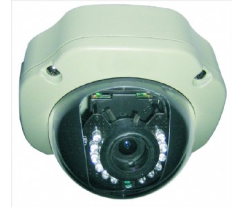 Telecamera IP con sensore CMOS da 1/4 - 1,3 Megapixel e obiettivo varifocale 3,7-12mm per ambienti esterni